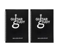 TOYANDONA 2 Piezas Cuaderno de Tablatura para Guitarra y Diseño con Gráficos de de 6 Cuerdas con Papel Profesional Resistente a Manchas Adecuado para de y Ensayos