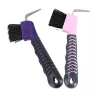 TOYANDONA 2 Piezas de Cepillo para Cascos de Caballo con Gancho para Pezuñas, Herramienta de Aseo Equino, Limpieza Eficaz de Pezuñas, Uso en Establo y Cuidado Animal Color Color Aleatorio