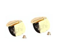 TOYANDONA 2 Piezas De Cordal Triangular Para Mandolina De 8 Cuerdas Con Tornillos Repuesto Para Mandolina Fabricante De Guitarras Dorado
