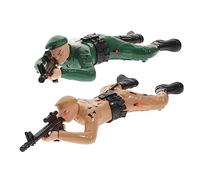 TOYANDONA 2 piezas de soldado eléctrico que se arrastra para figuras del ejército escalador con música e iluminación, juguetes de acción seguros y suaves para la interacción de los padres y recuerdos