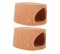 TOYANDONA 2 Piezas Decoración Acuario Cueva Piedra Artificial Cerámica Realista para Peces y Camarones Paisaje Acuarios