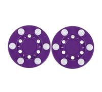 TOYANDONA 2 Piezas Disco de Hockey sobre Patines Diseño de 6 Púrpura para Entrenamiento Antirrebote y Silencioso, Material PP, Tamaño Oficial para Práctica en Garaje