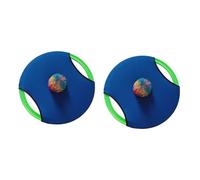 TOYANDONA 2 Piezas Disco Elástico Azul con Pelota para y Atrapar Juego Infantil para Coordinación Mano Juguete Familiar para Interior y Exterior Color Aleatorio Color Aleatorio
