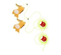 TOYANDONA 2 Piezas Divertido Gato de Juguete Juguetes para Gatos Colgante para Gatos de Gato retráctil Colgante en Interiores Interesante Gatito de Cuerda Elastica