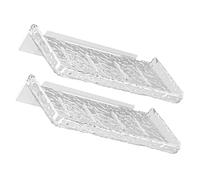 TOYANDONA 2 Piezas Estantería Flotante de Baño sin Taladro Organizador Pared para Almacenamiento Shampoo Repisa Multipropósito para Cocina y Baño Fácil Instalación Diseño Elegante y