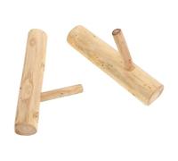 TOYANDONA 2 piezas Gancho de Madera para Pared Adhesivo Colgador Decorativo con Diseño de Rama Natural Gancho para Abrigos Llaves y Bolsos Fácil Instalación sin Taladro Ahorra Espacio y