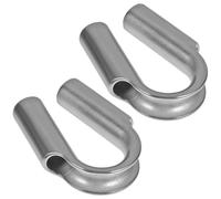 TOYANDONA 2 Piezas Guardacabos de Acero Inoxidable M10 con Estructura Triangular, Anillo de Protección Resistente y Conexión Segura para Instalación