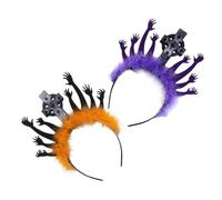 TOYANDONA 2 piezas Halloween Diadema Zombie Mano y Lápida Accesorio Cosplay Terrorífico Reutilizable Ligero para Fiesta de Disfraces y Mascarada
