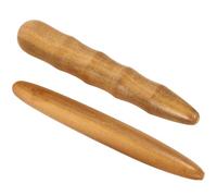 TOYANDONA 2 piezas Herramienta de Masaje de Madera para Acupresión y Puntos Clave Sticks Portátiles para Masaje Corporal y Pies Suave y Cómoda para Uso Profesional y Personal Casa y Viaje