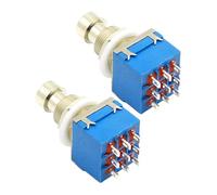 TOYANDONA 2 Piezas Interruptor de Efectos para Pedal de Guitarra Accesorios de Metal Conmutador de Repuesto para Guitarra Eléctrica Metal