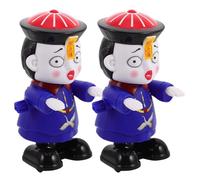 TOYANDONA 2 Piezas Juguete de Cuerda Saltarina de Zombie, Tamaño Portátil de Plástico Mecanismo de Cuerda, Adecuado como Recuerdo para Fiestas y Premios en Aula