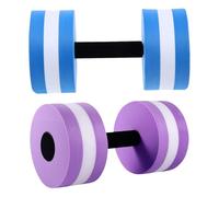 TOYANDONA 2 Piezas Mancuernas Acuáticas Flotantes Eva Ligero Soporte Flotante para Ejercicios Piscina Resistencia para Fitness y Rehabilitación Morado Claro Azul Claro