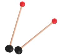 TOYANDONA 2 Piezas Maza Doble Cabeza para Cuenco Tibetano de Madera y Goma Superficie Lijada para Percusión y Meditación Precisa