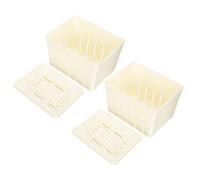 TOYANDONA 2 Piezas Moldes para Tofu DIY Plástico Compacto Diseño Práctico Molde Prensa para Hogar Elaboración de Cuajada de Soja Rápida y Fácil