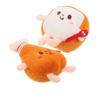 TOYANDONA 2 Piezas Molientes De Muelles De Morder Chirriar Perro De Juguete Masticador para Echar Los Largo Compañero Perros De Juguete Relleno Mascota Felpa