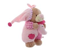 TOYANDONA 2 Piezas Muñeca Musical Productos Para Bebés Juguete De Animales Baby Doll Para Mujer Chupetes De Animales Para Bebe Bebé Juguetes Musicales Apaciguar Niño Muñeco De Peluche Felpa