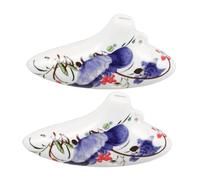 TOYANDONA 2 piezas Ocarina de Cerámica Azul y Blanca Cálido C Diseño Portátil Ergonómico para Viaje y al Aire para Principiantes y Adultos