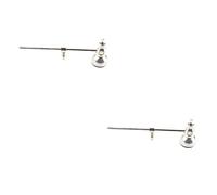 TOYANDONA 2 Piezas Palillo De Tambor Pedal De Bombo Martillo De Repuesto Para Pedal De Tambor Batidor De Pedal De Tambor Baquetas Martillo De Pedal De Tambor De Jazz Instrumento Metal Silver