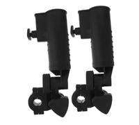 TOYANDONA 2 Piezas paragüero de Golf Abrazadera de Paraguas para Carrito de Golf Carrito Porta Paraguas paragüero de Carro Abdominales Negro