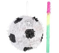 TOYANDONA 2 piezas Piñata de Fútbol y Bastón de Golpe para Decoración de Cumpleaños para Fiestas Temáticas de Cumpleaños Infantiles y Celebraciones al Aire