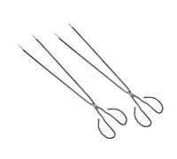 TOYANDONA 2 piezas Pinzas para Barbacoa Largas de Hierro Resistentes y Prácticas para Chimenea y Leña Accesorio para Camping Hogar y Fiestas al Aire de Unidades