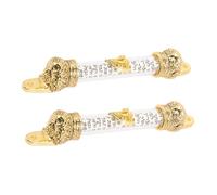 TOYANDONA 2 Piezas Placa Mezuzah Metálica con Pergamino Judaica para Puerta Hogar Decoración Religiosa Santidad Diseño Artístico y Redondeados