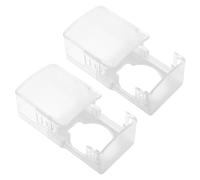 TOYANDONA 2 Piezas Protector para Manilla de Puerta Transparente Cubierta de Seguridad Infantil Bloqueo para Puertas Evita Que Queden Encerrados Baños y Cocinas Material Abs Resistente