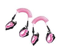 TOYANDONA 2 piezas Pulsera Antipérdida para Cuerda de Seguridad Cabeza y Bloqueo para Supermercados y Públicos Rosa