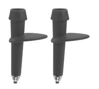 TOYANDONA 2 Piezas Puntas de Metal para Bastones de Trekking 2 Piezas, Protector de Punta de Bastón de Senderismo Gris, Acero Tungsteno Resistente 12 CM, Accesorios Antideslizantes para