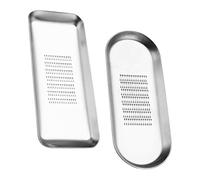 TOYANDONA 2 piezas Rallador de y Jengibre de Acero Inoxidable con Diseño Cóncavo Profundo para Cocina Accesorio Versátil para Fácil de Limpiar y Usar