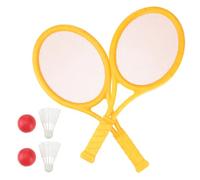 TOYANDONA 2 Piezas Raquetas Deportivas para Padres Raquetas de Tenis y Bádminton de Grande Juego al Aire con Pelotas de Tenis Bádminton Ligeras y Duraderas para Deportes Color Aleatorio