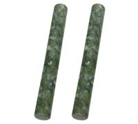 TOYANDONA 2 Piezas Rodillo de Galletas de Jade Natural, Rodillo de Masa de Piedra Natural, 21cm, Superficie Antiadherente, para Amasar Masa, Fondant, Galletas, Pizza y Pasta