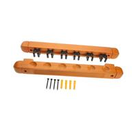 TOYANDONA 2 Piezas Soporte de Madera para Tacos de Billar Estante de Pared para Tacos Almacenamiento y Durable para y Profesional Color Natural