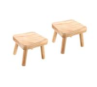 TOYANDONA 2 Piezas Taburete para Cambiar Zapatos para Fiebre De Jardín Taburete De Baño para Cambiar Zapatos En Casa Pequeño para Sentarse Pequeño De Madera