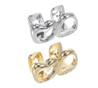 TOYANDONA 2 Piezas Tooth Jewelry Rhinestone Teeth Caps Bling Heart Design Hiphop Cosplay Accessories For Men Women