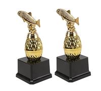 TOYANDONA 2 Piezas Troféos de Premio para Diseño de Pez para Recompensas Escolares y Competencias Infantiles