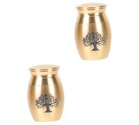 TOYANDONA 2 Piezas Urna para de Mascotas Inoxidable Resistente la Corrosión Sellado Hermético Urna Funeraria Creativa para Almacenamiento de de Animales Caja Funeraria Pequeña para Perros y