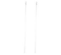 TOYANDONA 2 Piezas Varillas de Tracción para Cortinas Acrílicas Blancas Gancho Accesorio Manual para Persianas y Ventanas Repuesto Versátil y Portátil para Controlar Apertura y Cierre