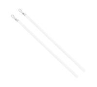 TOYANDONA 2 Piezas Varillas para Cortinas de Acrílico Accesorio Resistente para Persianas Verticales Tirador para Cortinas sin Taladrar para Hogar y Oficina