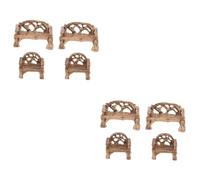 TOYANDONA 2 Series Sillas De Jardín Decoración De Miniatura con Estilos Accesorios De Jardín De Hadas Y Micro 4 Piezas X 2