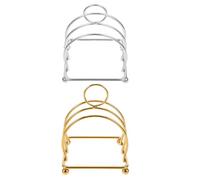 TOYANDONA 2 Soportes de Acero Inoxidable para Tostar Pan. Organizador para 2 Rebanadas de Pan con Asa Y Base de Cuentas para Un Movimiento Suave. Expositor de de Sándwich para Panadería Y