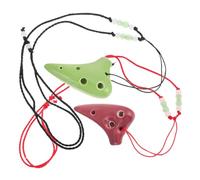 TOYANDONA 2 Unidades Ocarina Profesional de 6 Agujeros Mini Ocarina Clásica para Principiantes y Niños Aprendizaje de Instrumentos Musicales