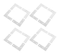 TOYANDONA 20 Juegos de Conectores para Armarios de Muebles en Acero Inoxidable con Soporte de Esquina en Ángulo de 90 Grados y Tornillos para Proyectos DIY y Trabajo Profesional