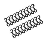 TOYANDONA 20 Piezas Clips de Plástico para Bastones de Senderismo Conectores de Bastón de Trekking Clips para Bastones de Caña Accesorios Livianos y Versátiles