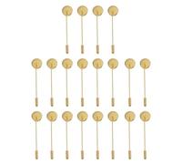 TOYANDONA 20 Piezas de Bandejas Doradas para Broches de Metal Imperdibles de Seguridad para Manualidades y Creación de Accesorios DIY