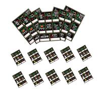 TOYANDONA 20 Piezas Etiquetas Adhesivas Navideñas Unidades Etiquetas Papel Resistente para Fiestas y Embalaje Pegatinas Decorativas Versátiles para Cajas y Sobres de