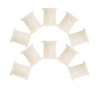 TOYANDONA 20 Piezas Insertos de Manguito para Ruedas de Silla de Oficina Beige de Plástico que Aumentan la Fricción y Resisten Aflojamientos para Recambios de Muebles