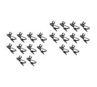 TOYANDONA 20 Piezas Lavalier de micrófono laptop portátil iron mini micrófono inalámbrico micrófono lavalier inalámbrico micro cable clips de micrófono de hierro clip de soporte de micrófono