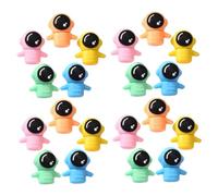 TOYANDONA 20 Piezas Mini Cartoon Astronautas Juego de Pequeños para Escuela Regalos Fiesta y Útiles Escolares Divertidos