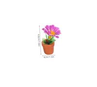 TOYANDONA 20 Piezas Miniature Potted Plants Lifelike Resin Moss Ornaments For Dollhouse Decoration Small Artificial Bonsai For DIY Micro Landscape Indoor Accessories